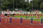 Womens under-17s 300 metres hurdles, 2023 Northern Under-13s, Under-15s and Under-17s, Middlesbrough.  Photo: David T. Hewitson/Sports for All Pics